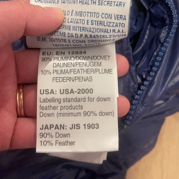 Moncler snowsuit in blue with real fox fur - Picture 7 of 16